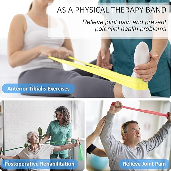 7Pcs Tpe Resistance Bands Fitness Set Rubber Loop Strength Training Workout Expander Yoga Gym Equipment Elastic Portable Pilates