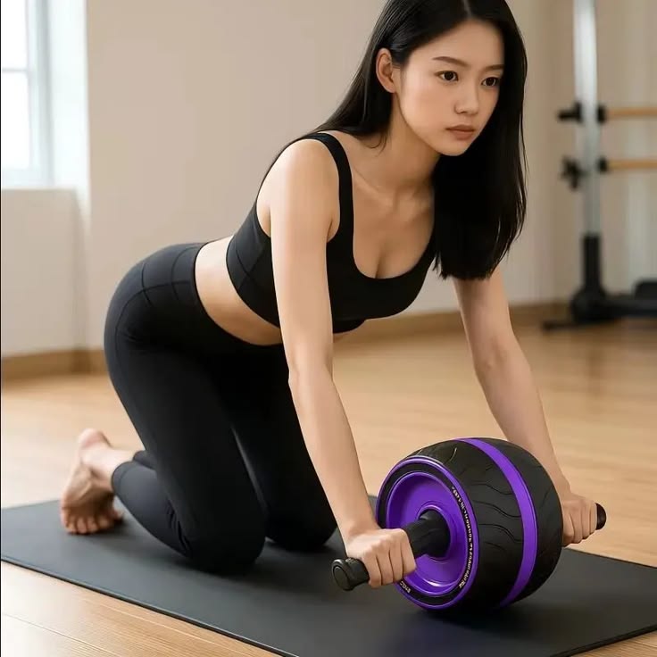 Rebound Ab Roller Healthy Belly Wheel with Knee Mat Abs Workout Equipment for Home Gym Fitness Strength Training