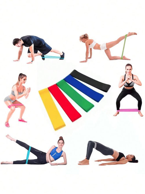 7Pcs Tpe Resistance Bands Fitness Set Rubber Loop Strength Training Workout Expander Yoga Gym Equipment Elastic Portable Pilates